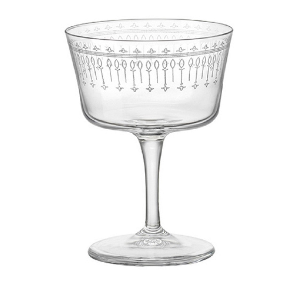 Ποτήρι Γυάλινο Cocktail Fizz 220ml Ø9xH12,4cm Novecento Art Deco Bormioli Rocco 00.10067 - 1