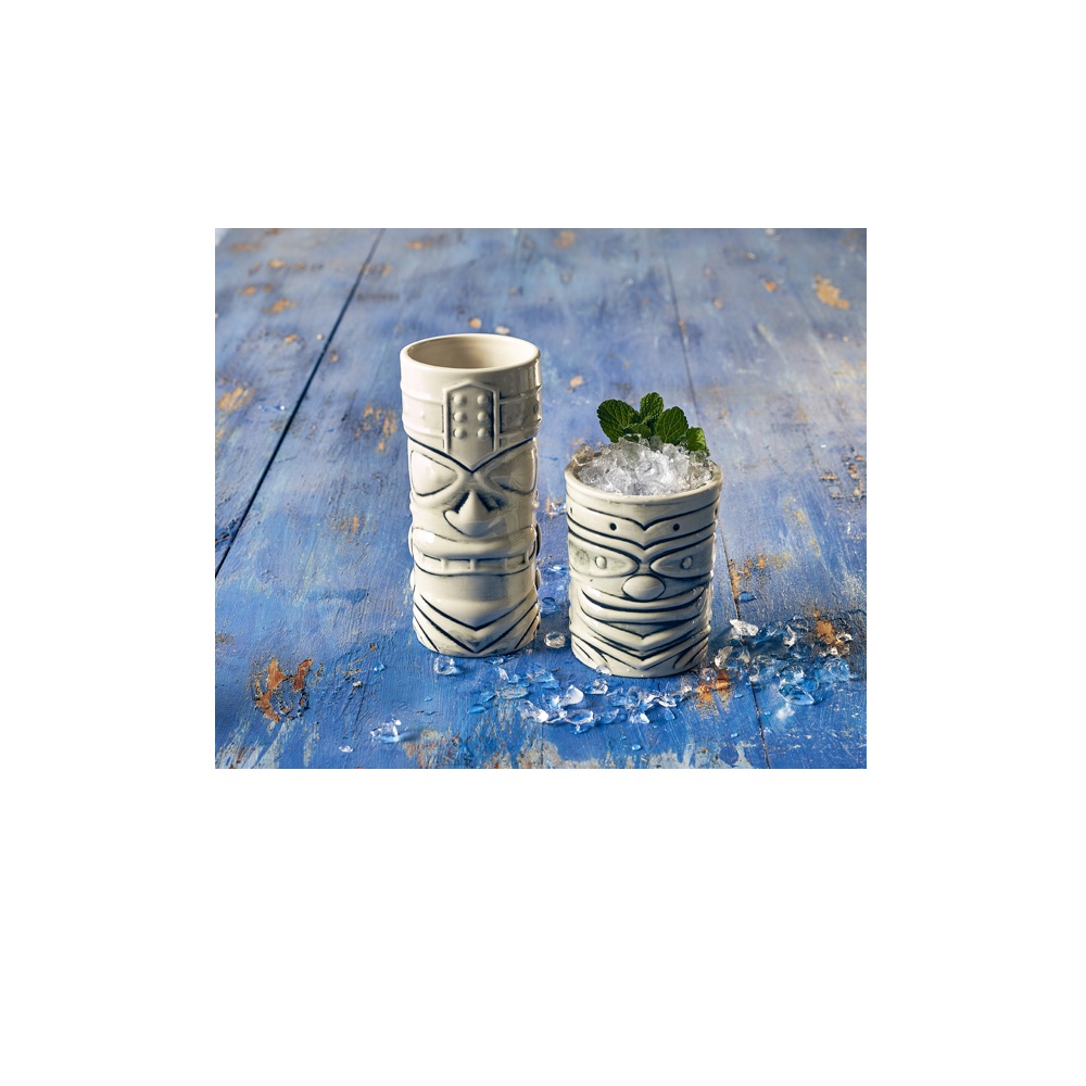 Ποτήρι Tiki Κεραμικό Λευκό 36cl 8,3x10,2cm Genware 34.60391 - 2