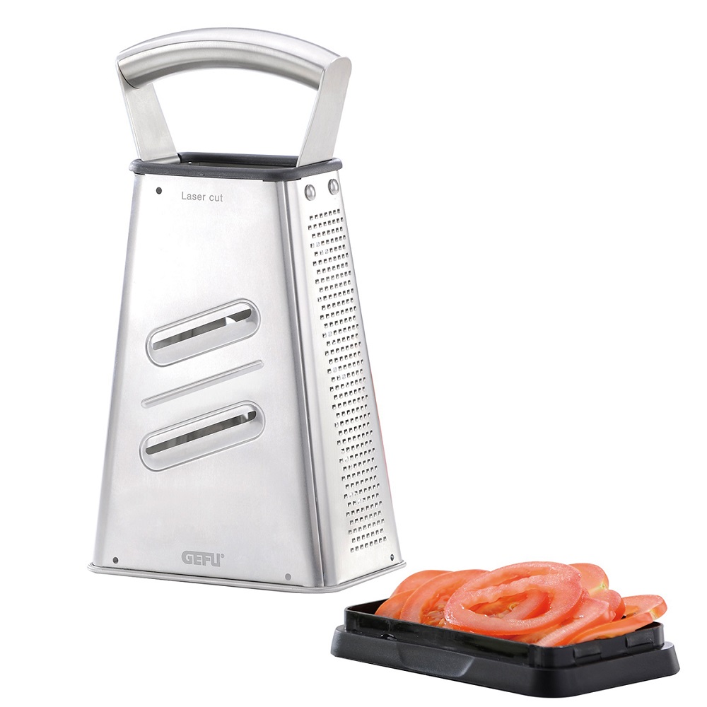 Τρίφτης 4 Όψεων Ασημί Ανοξείδωτος Vitales Gefu 10760 - 2