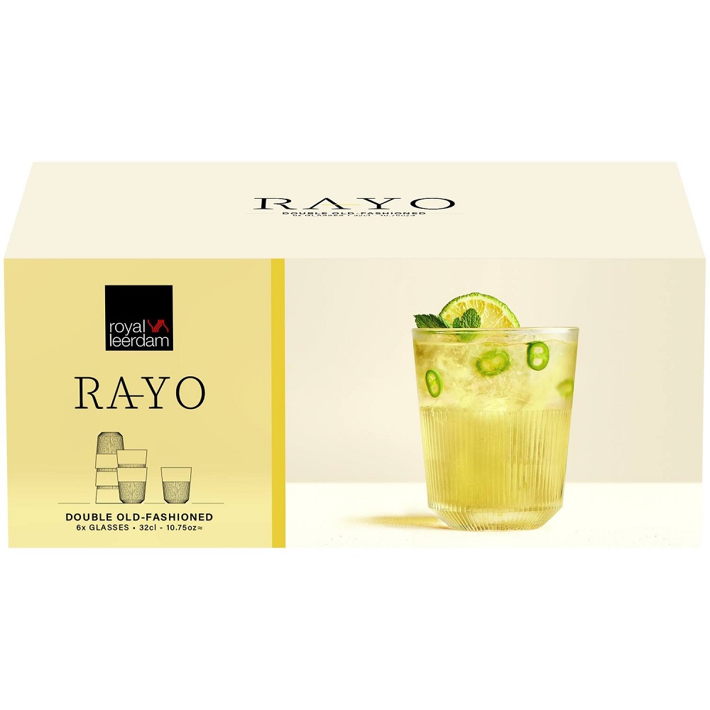 Ποτήρι Γυάλινο D.O.F. 320ml Ø8,4xH10,5cm Στοιβαζόμενο Rayo Onis 37.29495 - 4