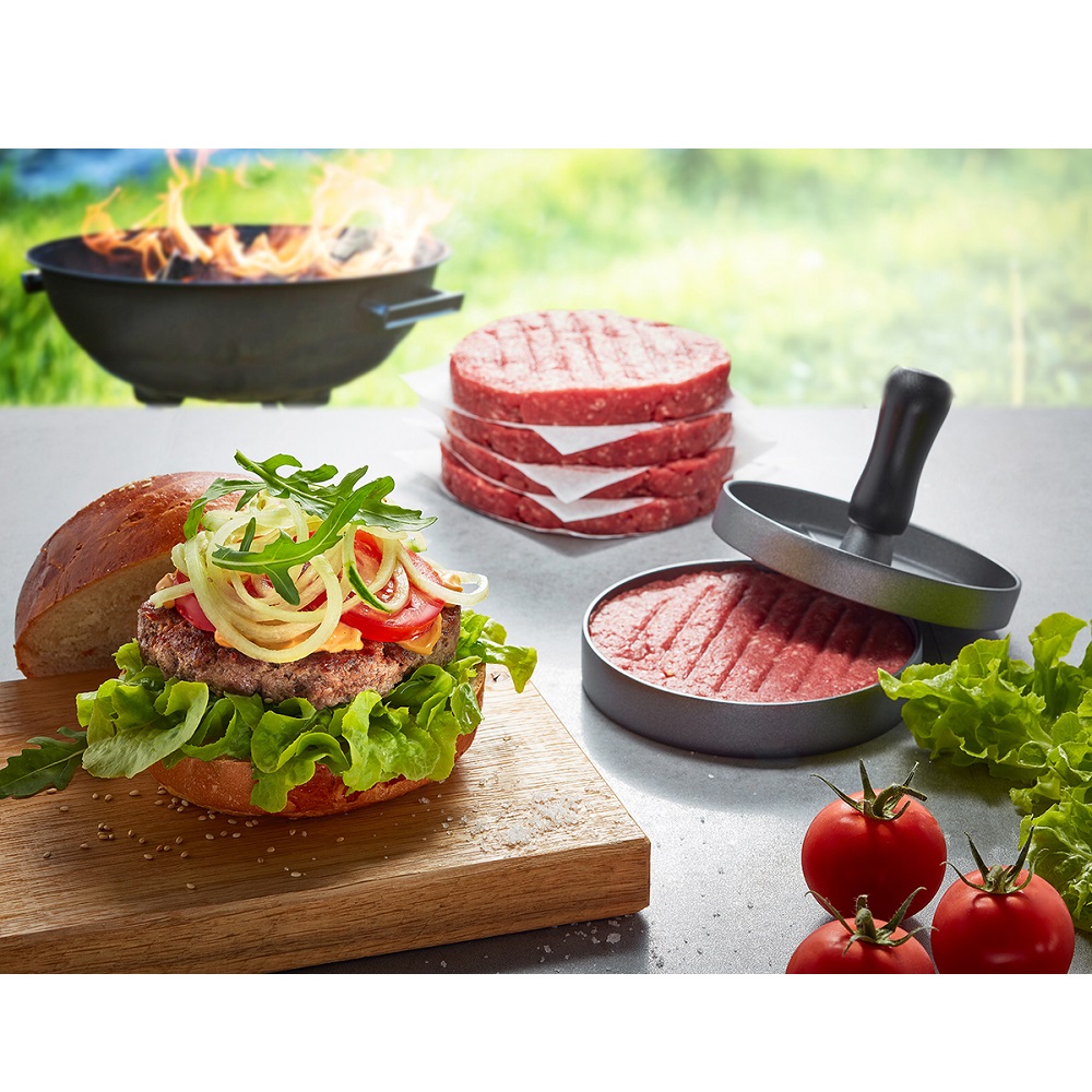 Φόρμα & Πρέσα Για Hamburger 120gr Ø11,8cm Αλουμινίου BBQ Gefu 89419 - 2