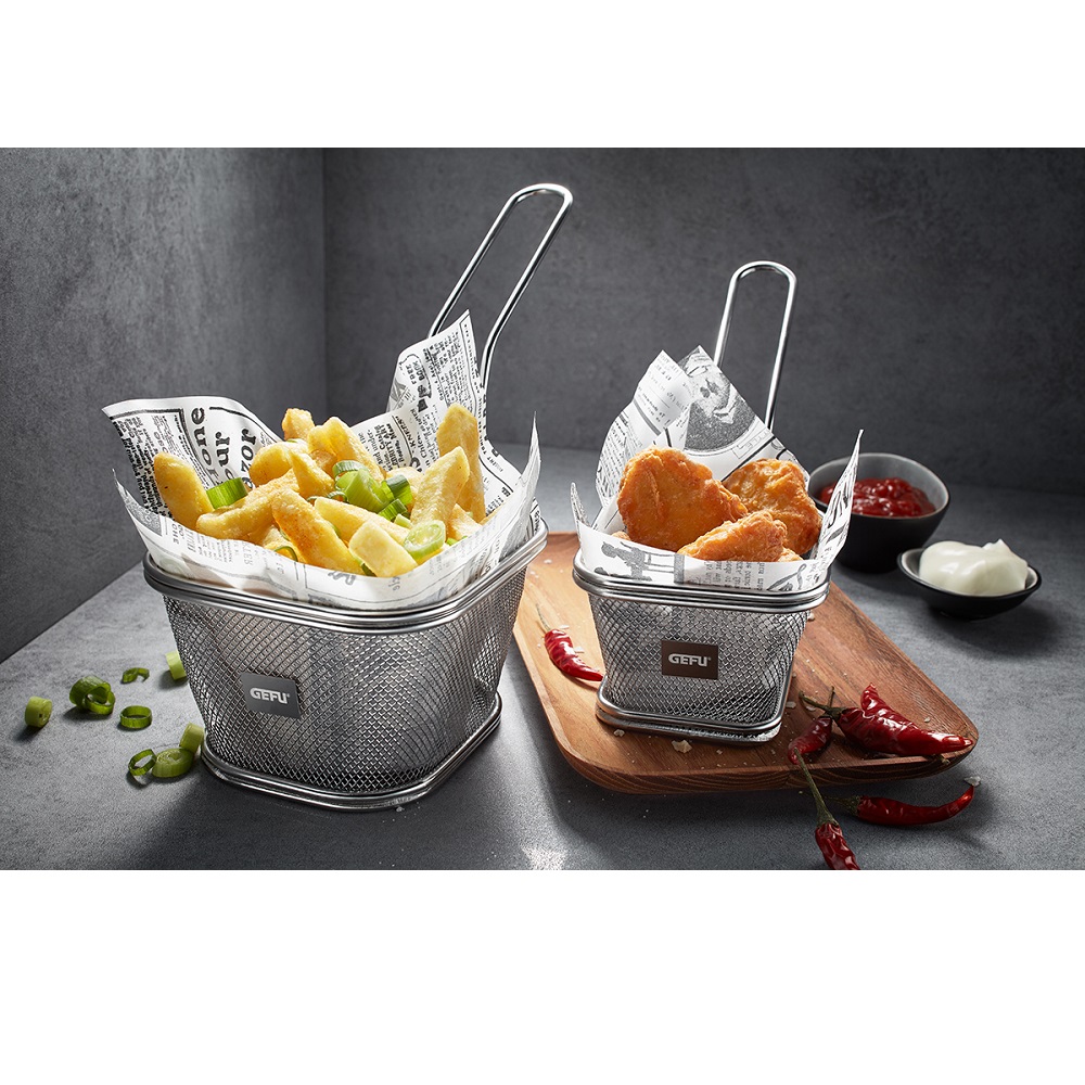 Καλαθάκι Σερβιρίσματος Mini 21x9xH15cm Ανοξείδωτο BBQ Gefu 89527 - 3