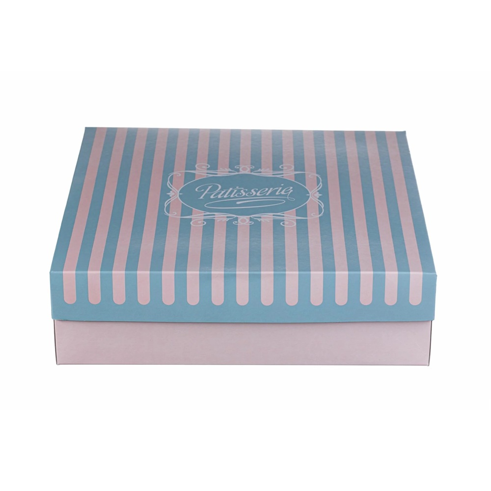 Κουτί Ζαχαροπλαστικής Patisserie K30 Χάρτινο Με Επίστρωση Metalised PET 30x30x10cm 1kg Intertan QK30PN - 2