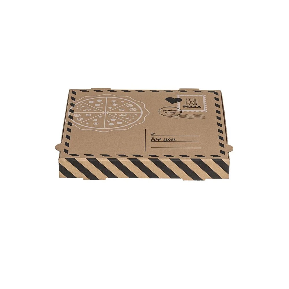 Κουτί Πίτσας Χάρτινο Kraft 36x36xH4,2cm 1τμχ FSC® " Letter " Tessera Q363642LE - 3