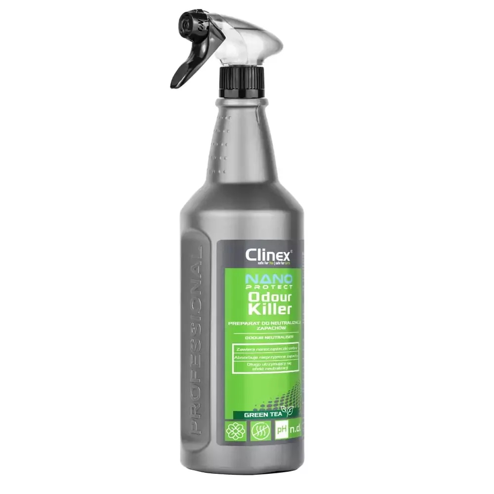 Αρωματικό Spray 1Lt Green Tea Nano Protect Silver Odour Killer Green Tea Clinex 77-351 - 