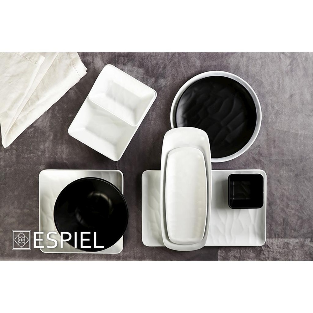 Πιάτο Ρηχό Στρογγυλό Λευκό 28εκ Wavy Matte Μελαμίνης TRIA MLW346K36 - 4