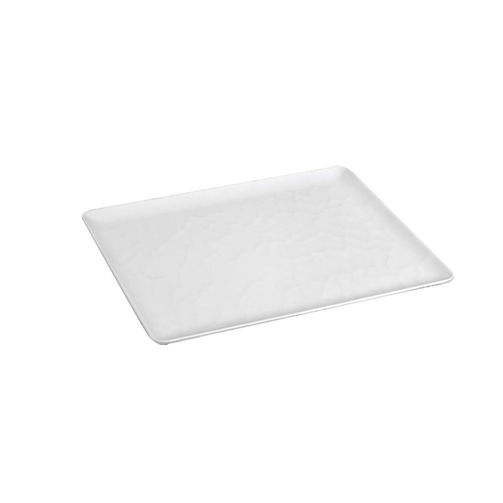 Δίσκος Μπουφέ Μελαμίνης 32,5x26,5cm White Wavy Matte Tria MLW535 - 2