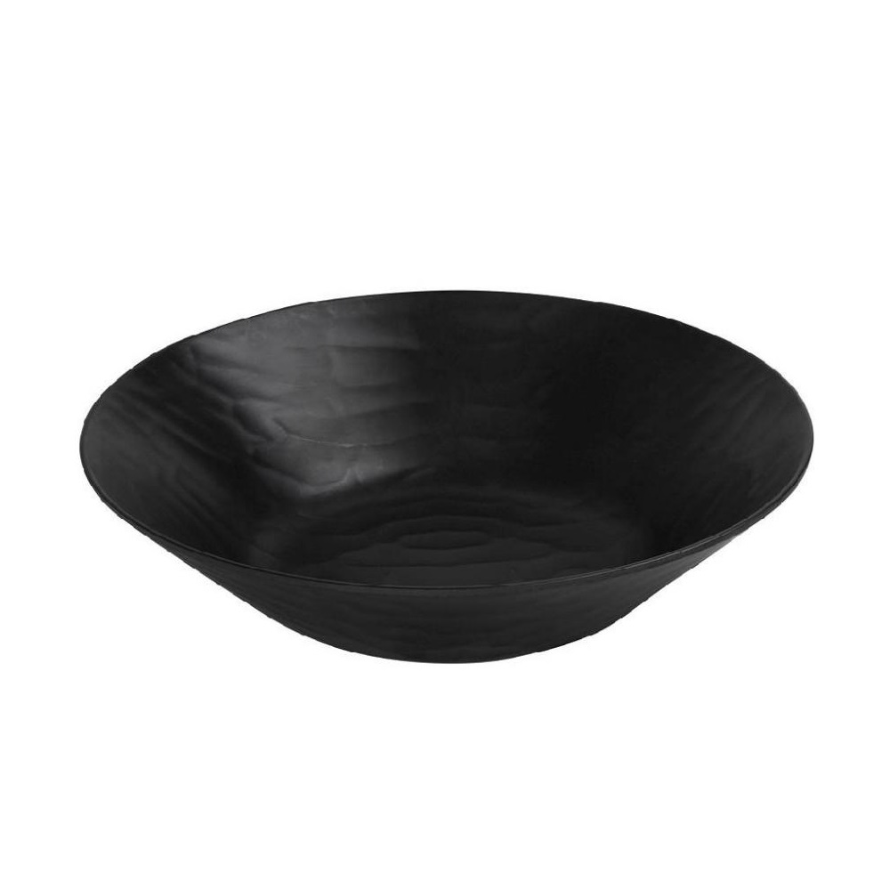 Σαλατιέρα Στρογγυλή Μελαμίνης Μαύρη Φ34xH8cm Wavy Melamine Tria MLB389 - 1