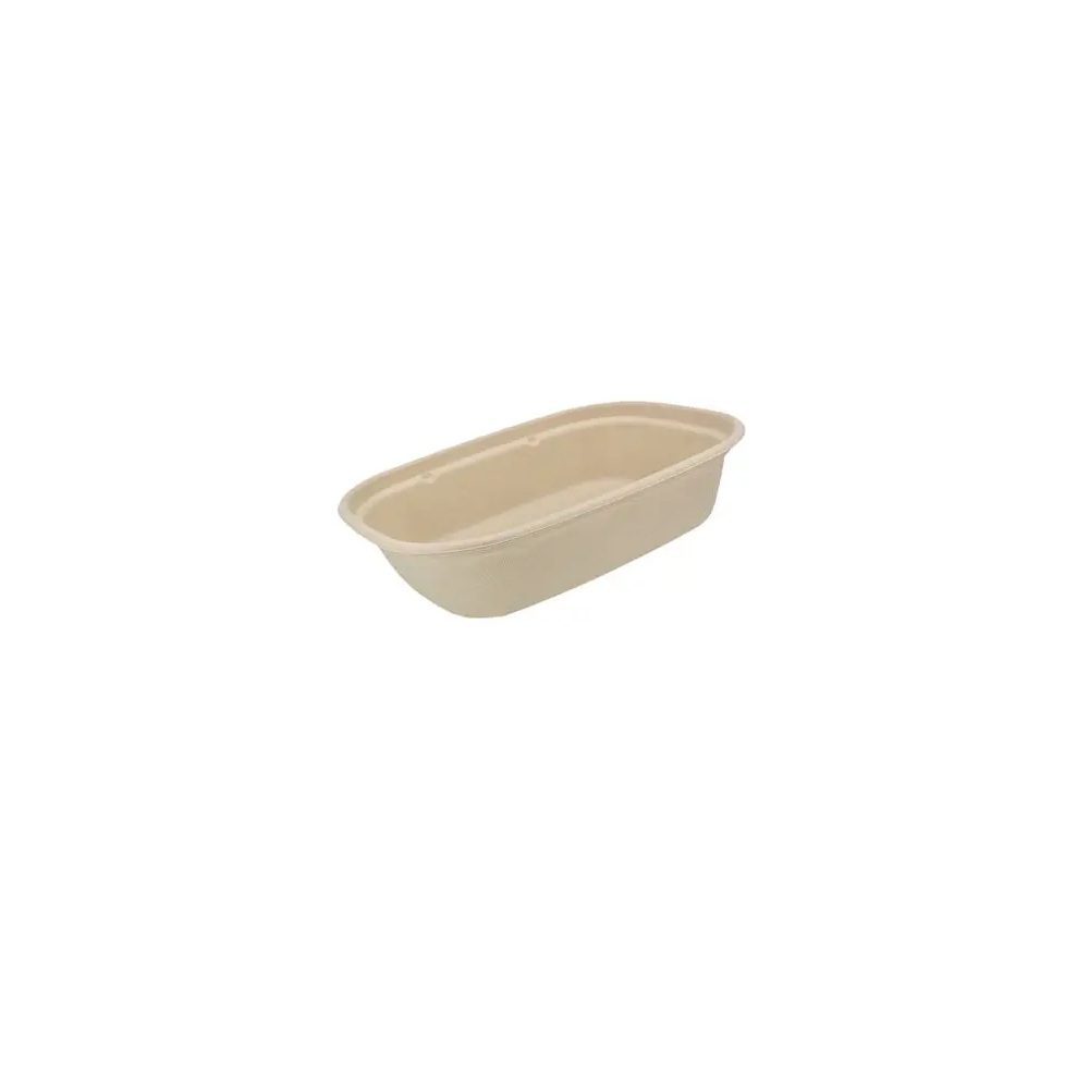 Σκεύος Φαγητού Ζαχαροκάλαμου M/W 1100ml 22x17x5 cm 50 Τεμάχια Tessera QC1100 - 