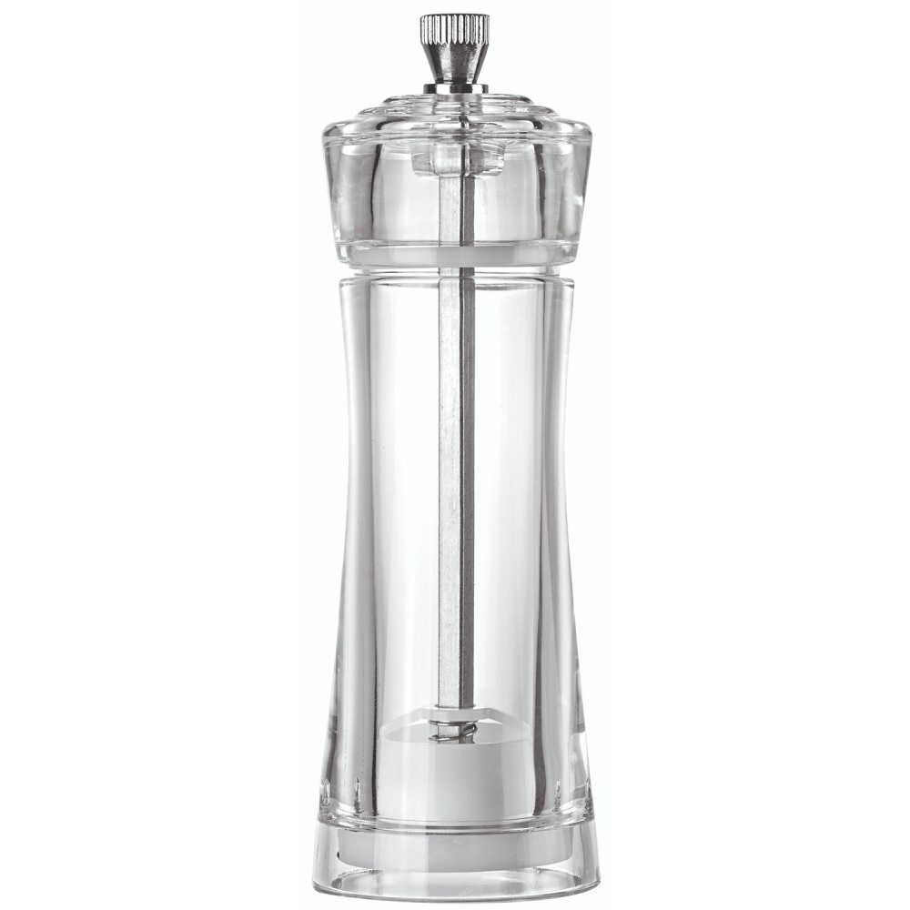 Μύλος Αλατιού/Πιπεριού Διάφανος Ακρυλικός Με Κεραμικό Μηχανισμό Φ5xH15cm GTSA 71-8252 - 