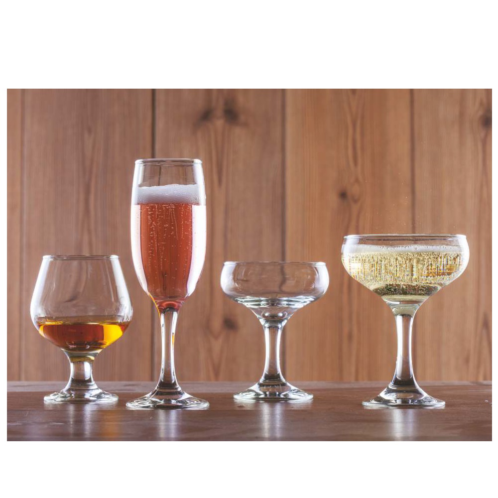 Ποτήρι Champagne Γυάλινο Διάφανο 185ml Ø6,4xH18,8cm Kouros Uniglass 96504 - 2