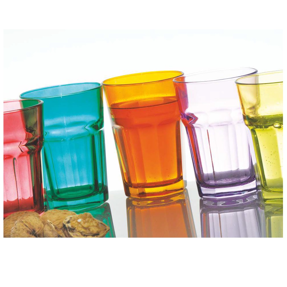 Ποτήρι Νερού Γυάλινο Κόκκινο 350ml Ø8,4xH12,1cm Marocco Uniglass 51031CF01 - 2