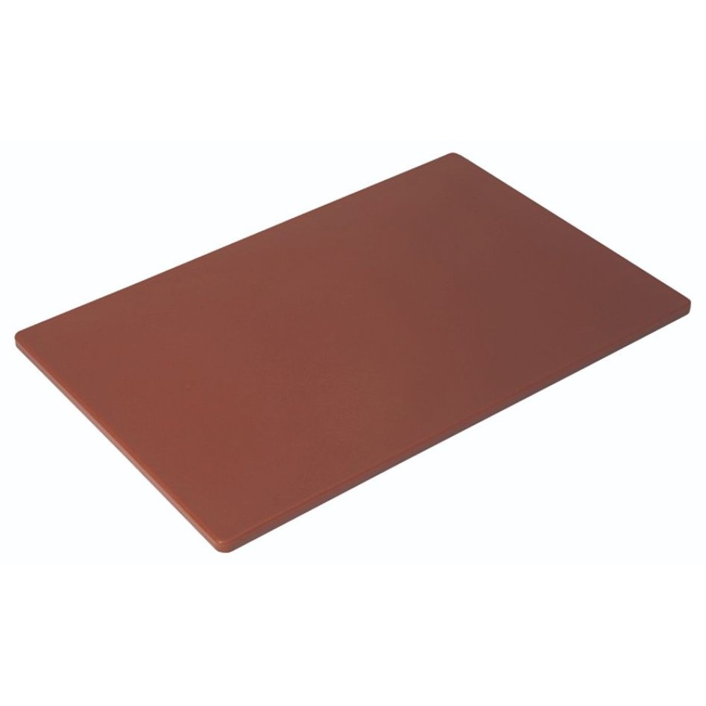 Πλάκα Κοπής Πολυαιθυλενίου Καφέ 50x30x2cm Αντιβακτηριδιακή GTSA 77-53206 - 