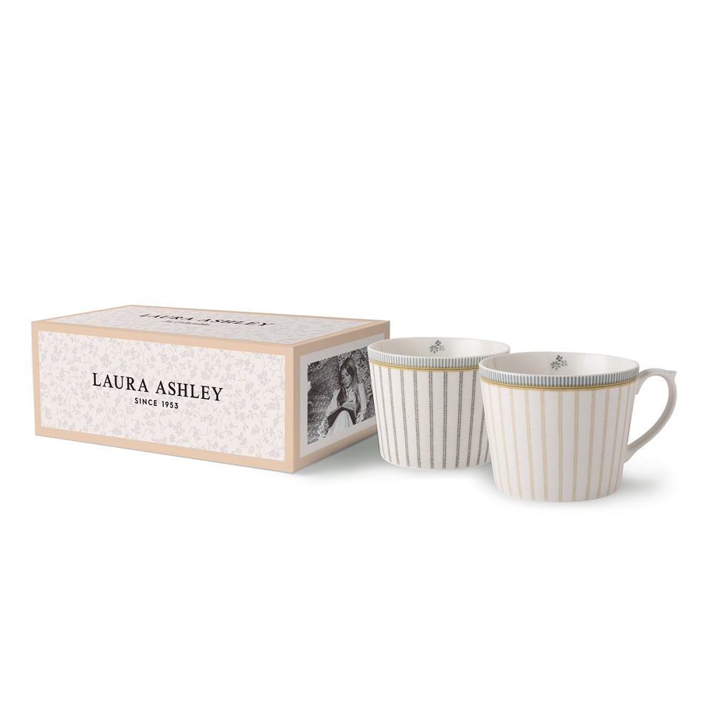 Κούπες Πορσελάνης 300ml Σετ 2 τμχ Σε Συσκευασία Δώρου Tea Collectables Laura Ashley LA182946 - 2
