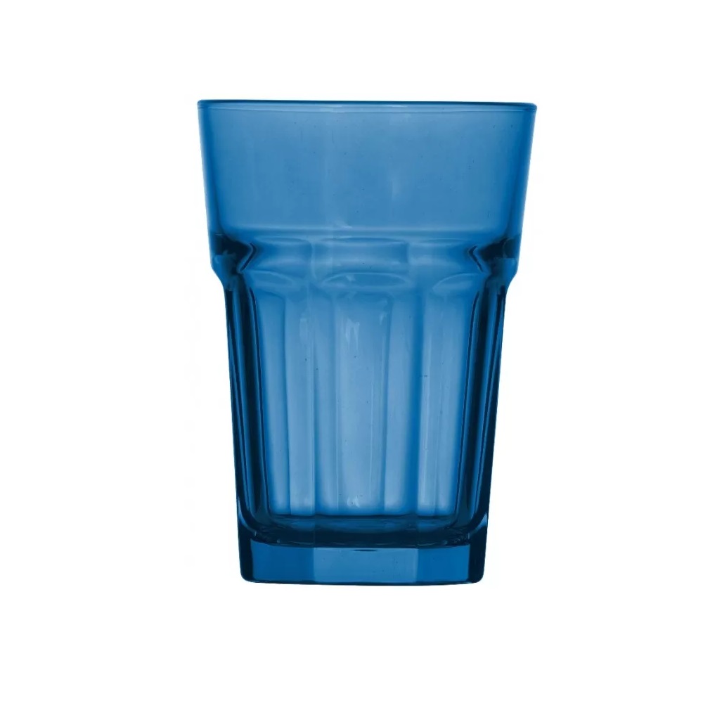 Ποτήρι Νερού Γυάλινο Μπλέ 350ml Ø8,4xH12,1cm Marocco Uniglass 51031CF26 - 1