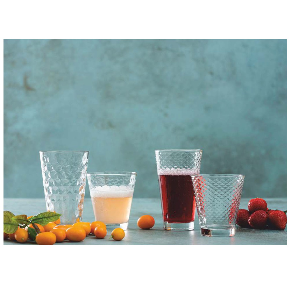 Ποτήρι Whisky Γυάλινο Διάφανο 285ml Ø8,8xH9,8cm Linear Uniglass 53060 - 2