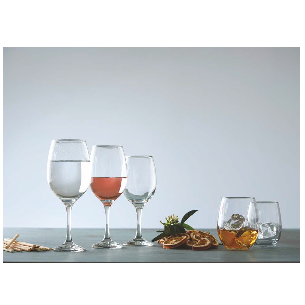 Ποτήρι White Wine Γυάλινο Διάφανο 365ml Ø8xH20,2cm Queen Uniglass 94516 - 2