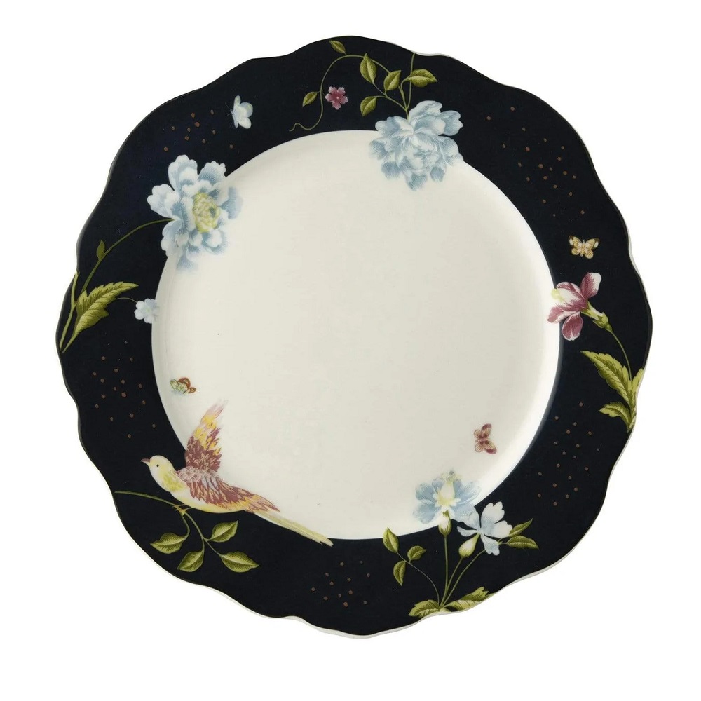 Πιάτο Ρηχό Πορσελάνης Φ24,5cm Irregular Midnight Uni Heritage Laura Ashley LA180452 - 1