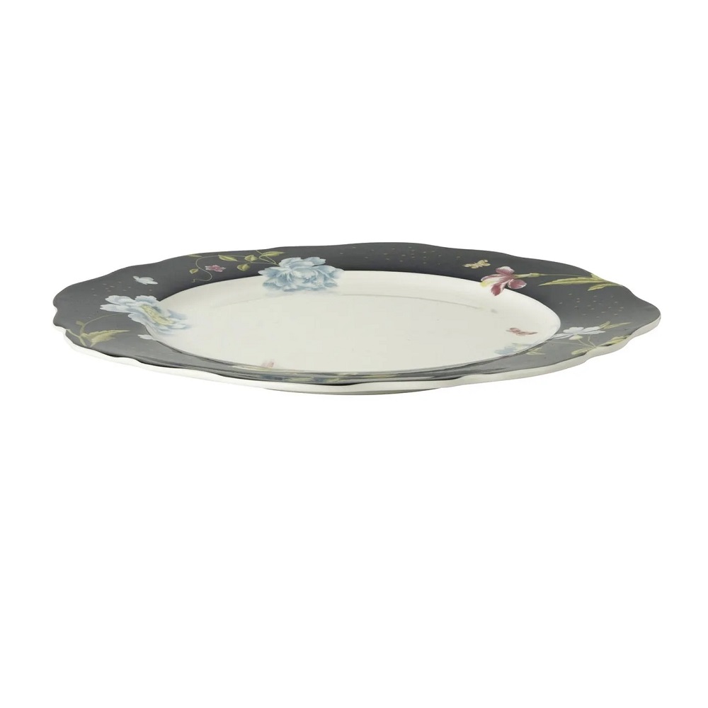 Πιάτο Ρηχό Πορσελάνης Φ24,5cm Irregular Midnight Uni Heritage Laura Ashley LA180452 - 2