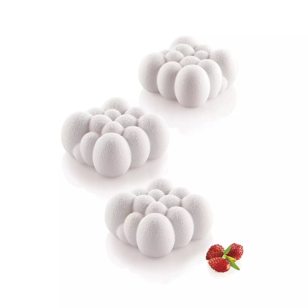 Φόρμα Σιλικόνης Platinum 6 Θέσεων 71x71x34mm 120ml Cloud 120 Silikomart 36.274.87.0065 - 4