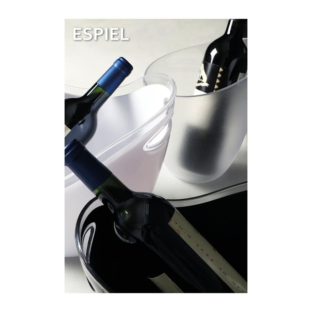 Σαμπανιέρα Oval Πολυστυρένιο Μαύρη 35x25,5x25,5cm Espiel MPA106K8 - 2