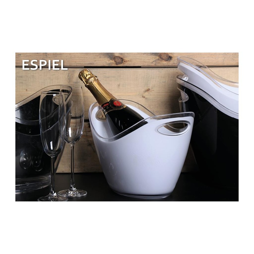 Σαμπανιέρα Oval Πολυστυρένιο Μαύρη 35x25,5x25,5cm Espiel MPA106K8 - 3