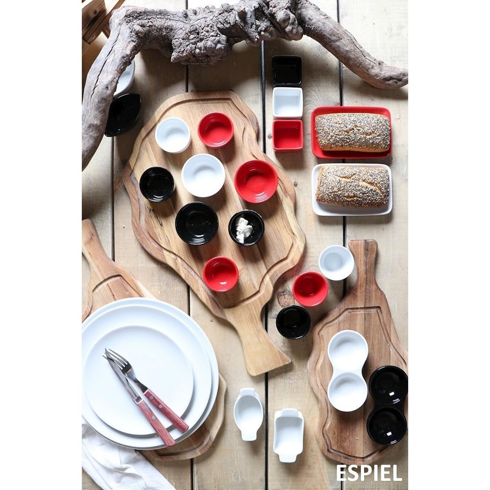 Ντιπάκι Πορσελάνης Ορθογώνιο Τριπλό Μαύρο 15x6,6xH1,7cm Modern Espiel BEH135 - 2