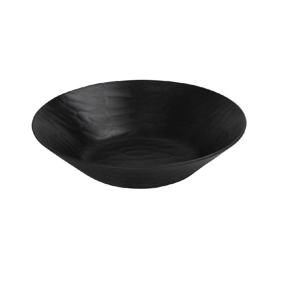 Πιάτο Βαθύ Μελαμίνης Στρογγυλό Φ26,7xH7cm Wavy Black Matt Tria MLB388K24 - 2