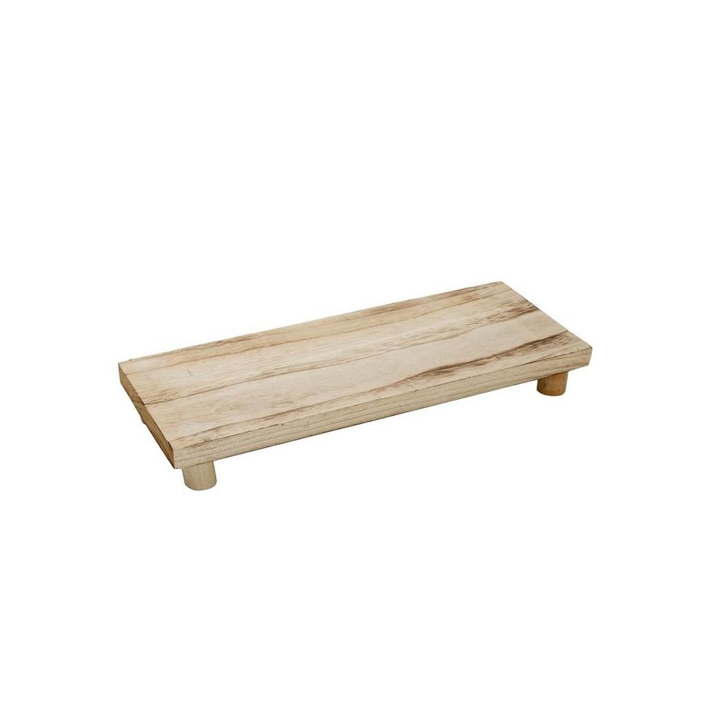 Πλατώ Σερβιρίσματος Ορθογώνιο Ξύλο Παυλώνιας 35,5x12,5x5cm ESPIEL XYP207 - 
