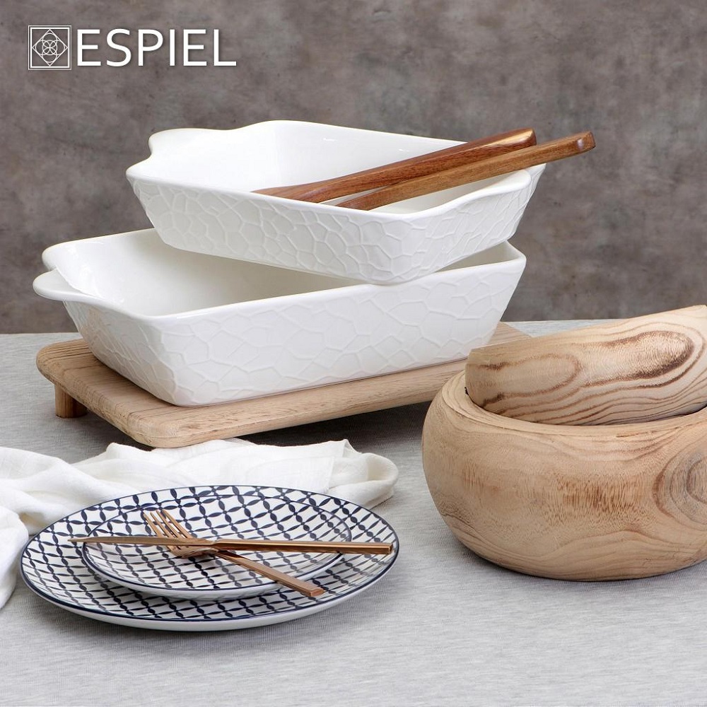 Μπολ Ξύλινο Μπέζ Φ17xH8cm Espiel XYP229 - 5