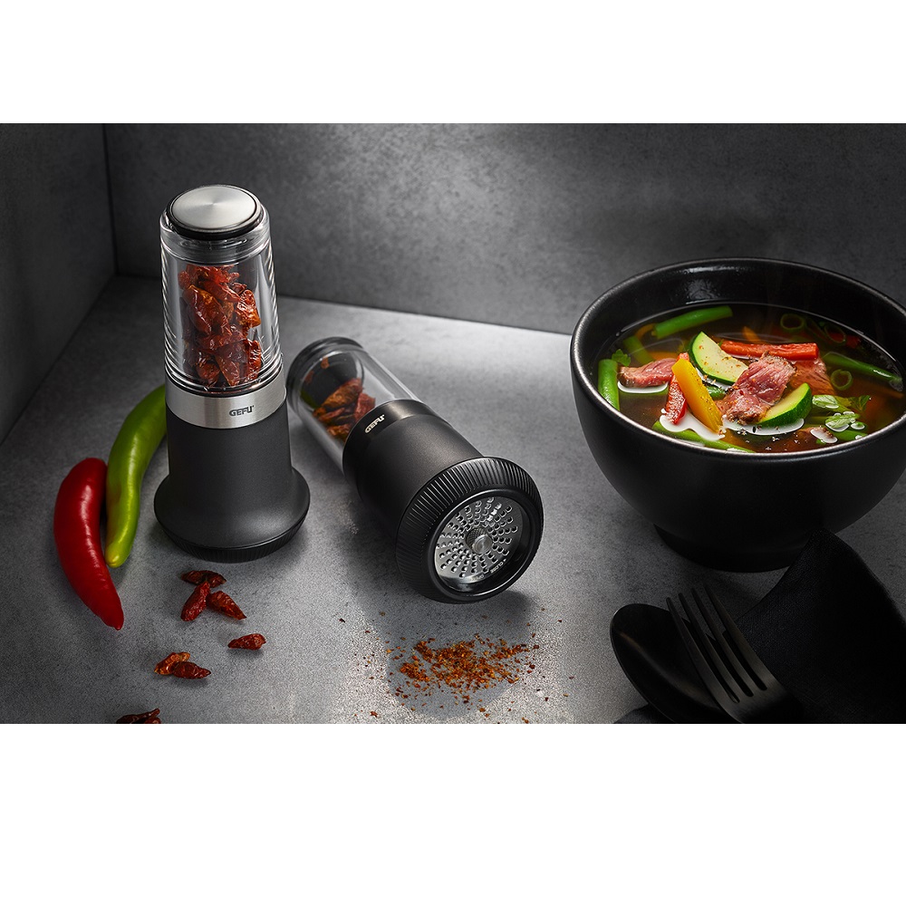 Μύλος Κοπής Chilli Μαύρος Ø6,2xH15,0cm Medium Ανοξείδωτος X-Plosion Gefu 34631 - 3