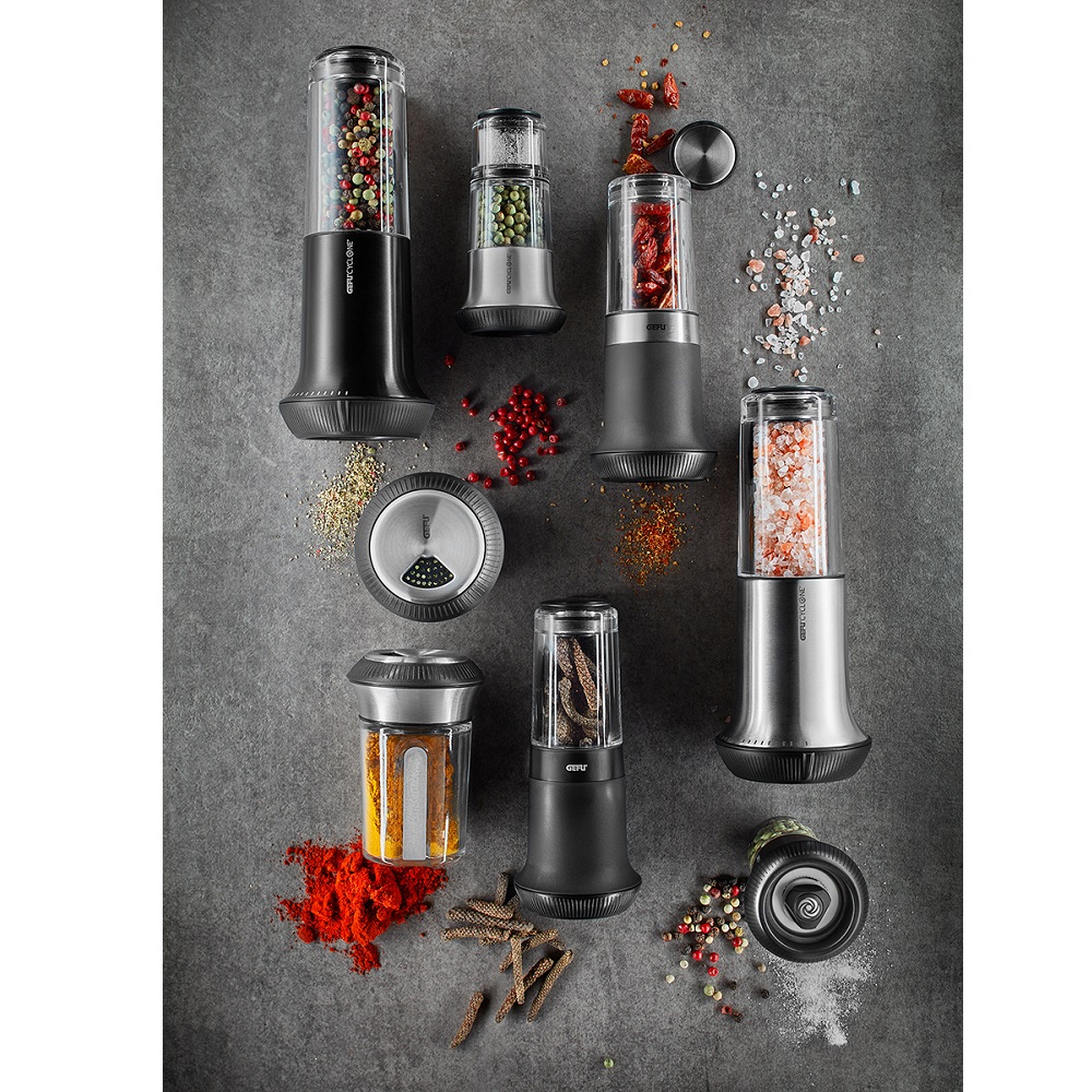 Μύλος Κοπής Chilli Μαύρος Ø6,2xH15,0cm Medium Ανοξείδωτος X-Plosion Gefu 34631 - 5