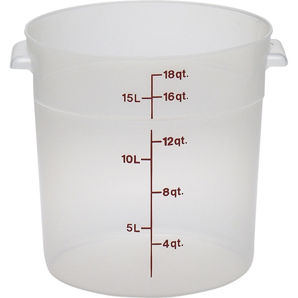 Δοχείο Στρογγυλό PP 17,2Lt Φ31,75xH30,3cm (Χωρίς Καπάκι) RFS18PP190 Cambro 92.00730 - 1