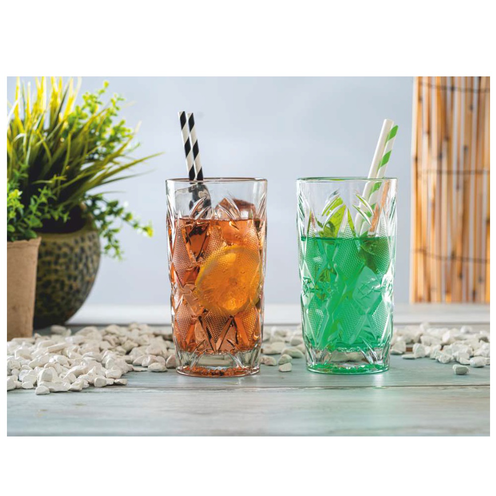 Ποτήρι Whisky Γυάλινο Διάφανο 385ml Ø8,8xH10,6cm Status Uniglass 53511 - 2
