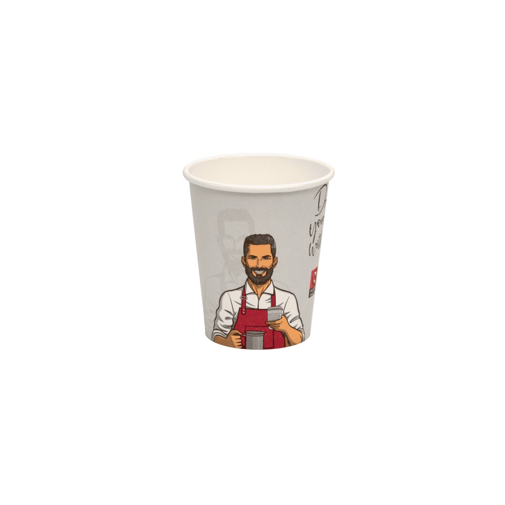 Ποτήρι Χάρτινο Μονού Τοιχώματος Style 250ml Ø8cm 8oz 50τεμ Tefaco 123281 - 