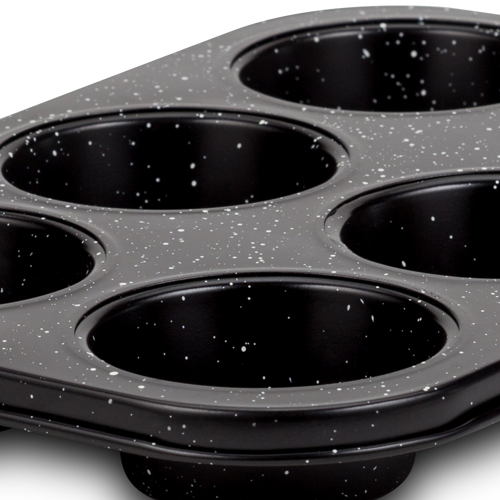 Φόρμα Ορθογώνια Για Muffins Ατσάλινη 480ml 26,5x18,5xH3cm Αντικολλητική Nature Nava 10-239-018 - 2
