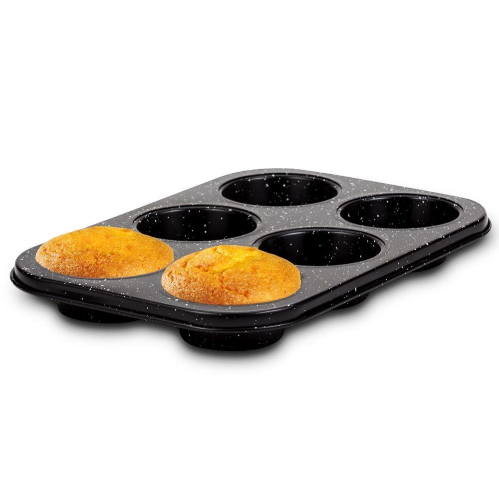 Φόρμα Ορθογώνια Για Muffins Ατσάλινη 480ml 26,5x18,5xH3cm Αντικολλητική Nature Nava 10-239-018 - 3