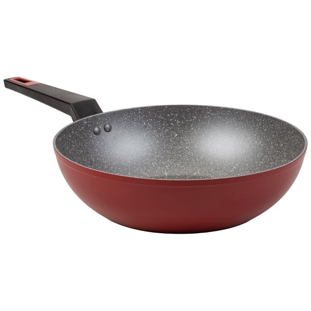 Γουόκ - Wok Αλουμινίου 3,8Lt Φ28cm Αντικολλητικό Taurus Nava 10-144-060 - 