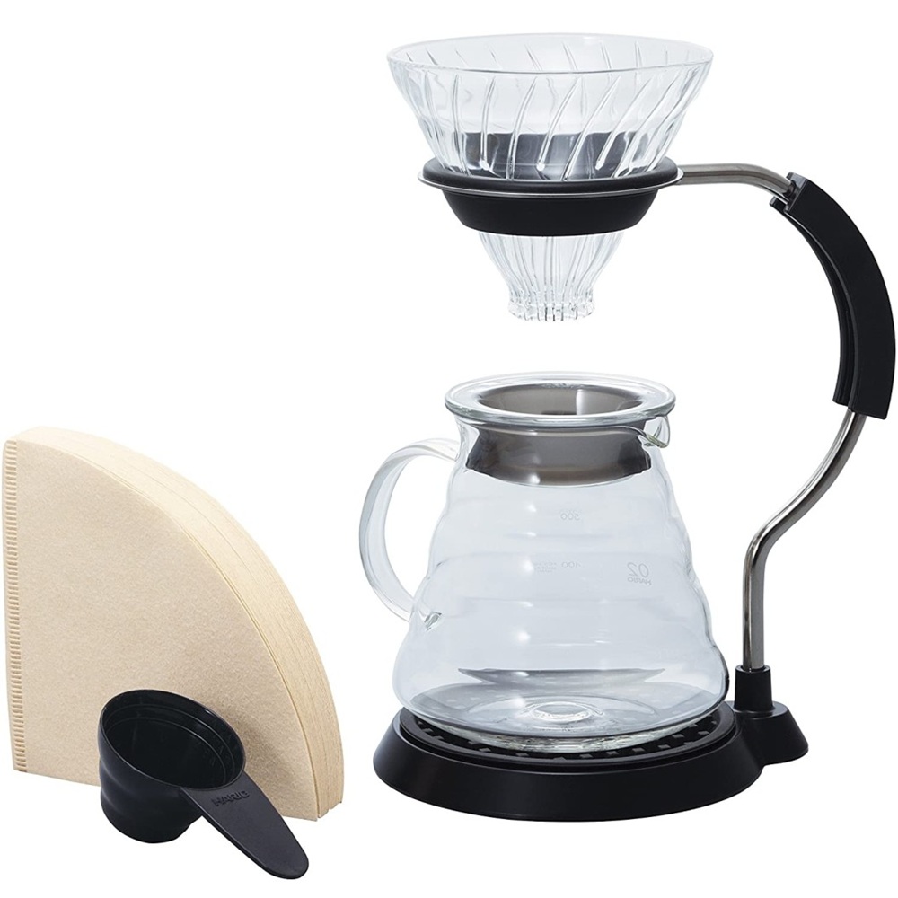 Σετ Εκχύλισης Καφέ Hario V60 Arm Stand Glass Dripper G – Γυάλινο Dripper & Κανάτα 21017 - 