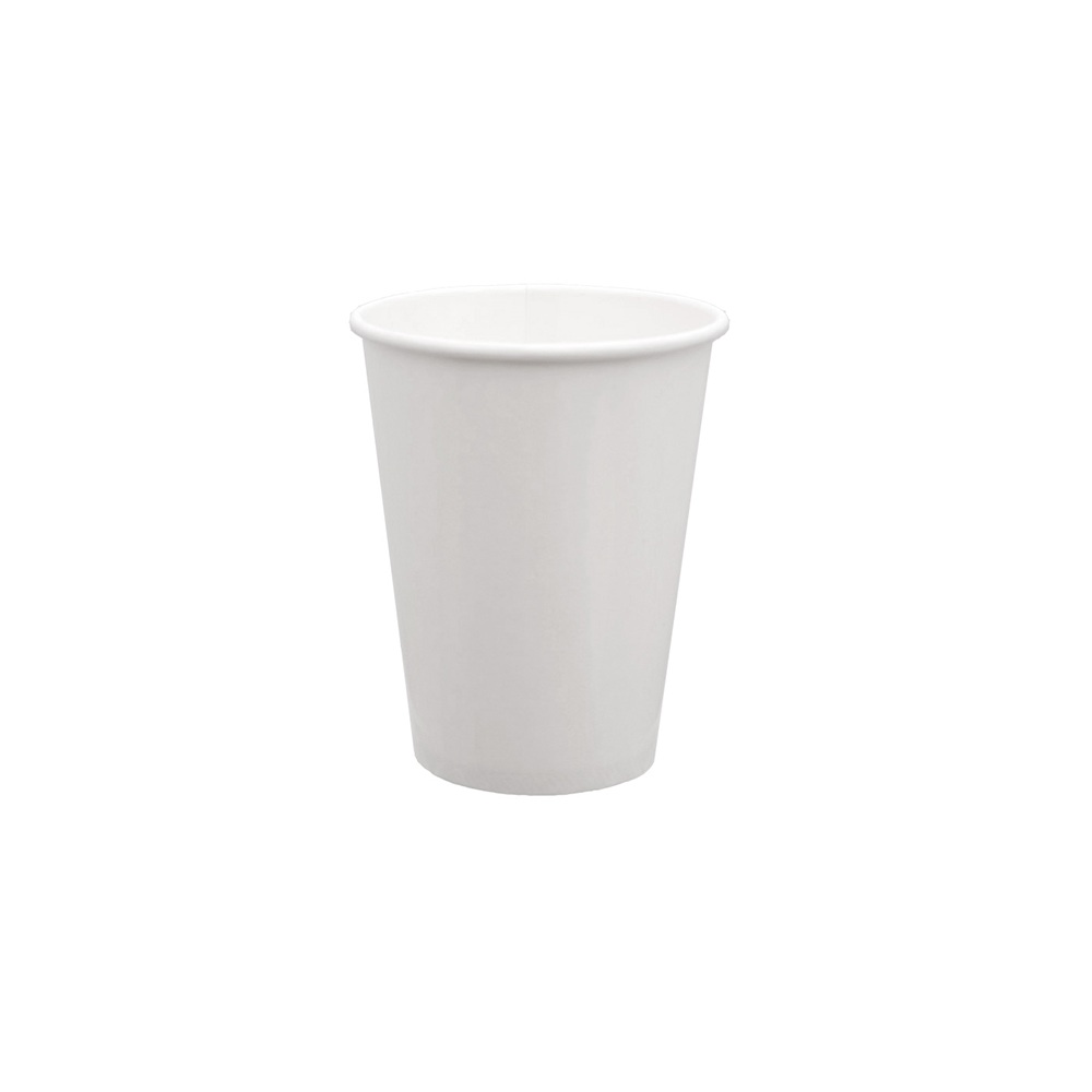 Ποτήρι Χάρτινο Μονότοιχο Λευκό 300ml 12-14oz Φ90mm SP-12 50τμχ Tefaco 116818 - 