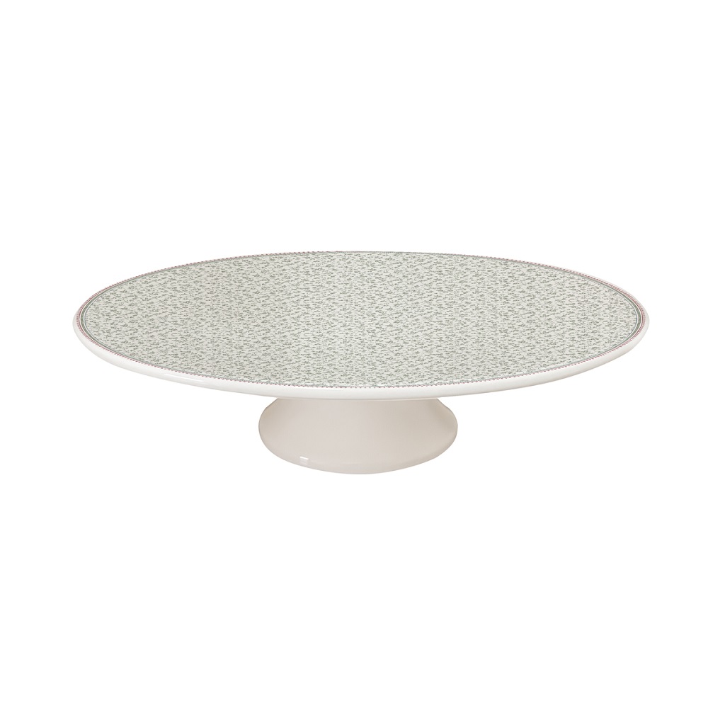 Τουρτιέρα Με Πόδι Πορσελάνης Φ31xH9,5cm Σε Συσκευασία Δώρου Wild Clematis Laura Ashley LA182943 - 1