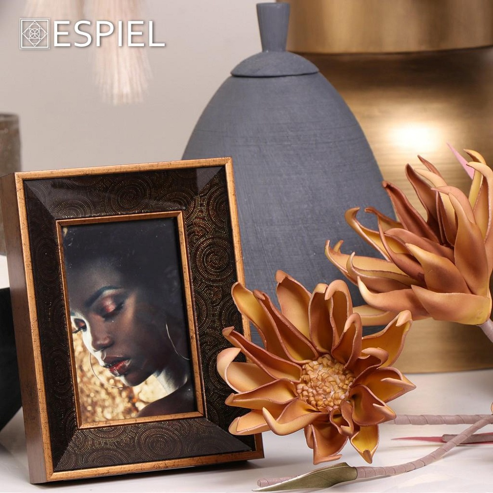 Κορνίζα Polyresin 13x18cm Καφέ 18,5x3,5xH23,5cm Luxe Espiel MAF120 - 3