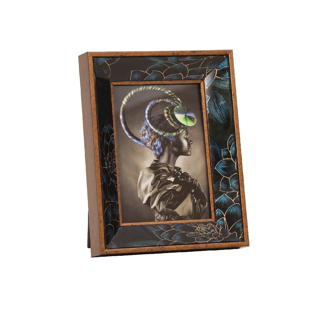 Κορνίζα Polyresin 10x15cm Καφέ 15,5x3,5xH20,5cm 