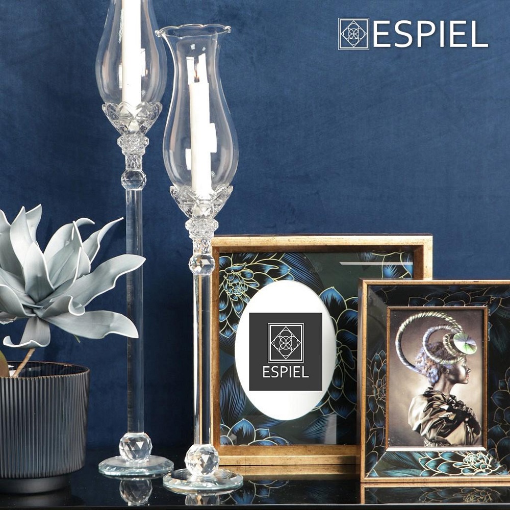 Κορνίζα Polyresin 10x15cm Καφέ 15,5x3,5xH20,5cm "Λουλούδι" Luxe Espiel MAF134 - 2