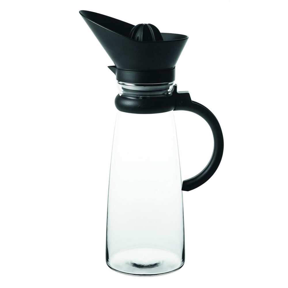 Κανάτα Γυάλινη 1420ml Με Μαύρο Στίφτη Φ14xH25cm Basic Pasabahce CAM1010 - 