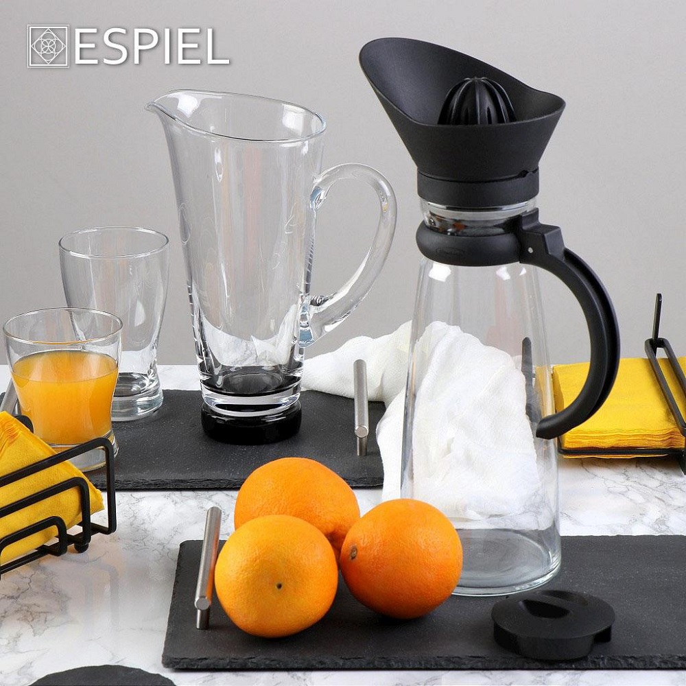 Κανάτα Γυάλινη 1420ml Με Μαύρο Στίφτη Φ14xH25cm Basic Pasabahce CAM1010 - 2