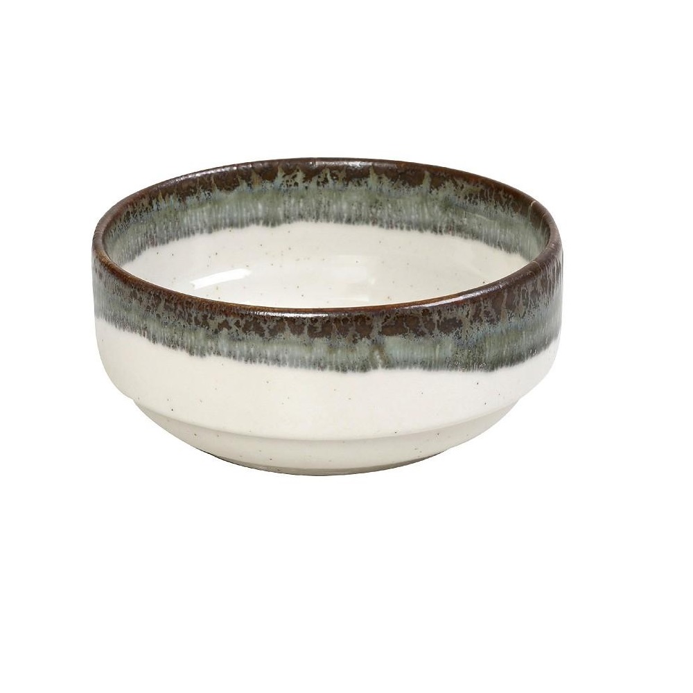 Μπολάκι - Ντιπάκι Πορσελάνης Στρογγυλό Στοιβαζόμενο Ø12xH5,5cm Green Essentials Espiel OWP117 - 