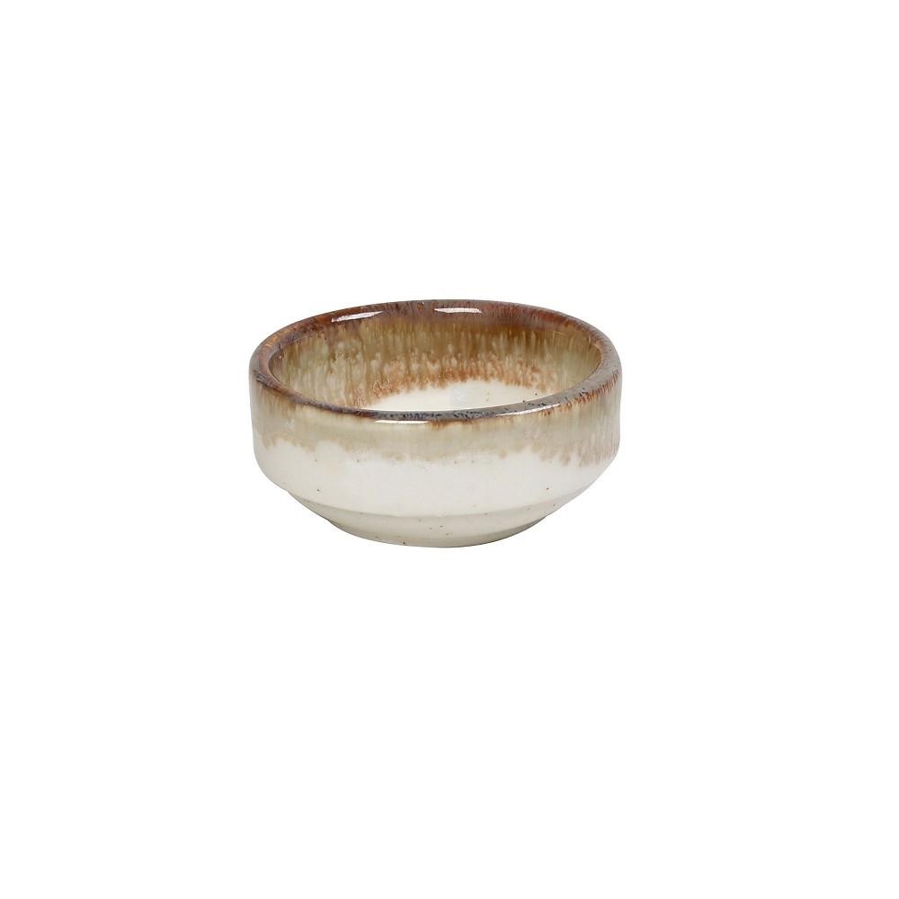 Ντιπάκι Stoneware Στρογγυλό Στοιβαζόμενο Φ6xH3cm React. Beige Essentials Espiel OWQ115 - 1