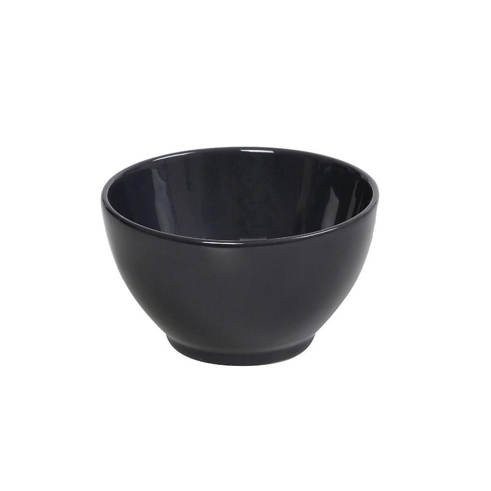 Μπολάκι-Ντιπάκι Πορσελάνης Στρογγυλό Κουπ Ø10xH6cm Anthracite Essentials Espiel OWB119K6 - 