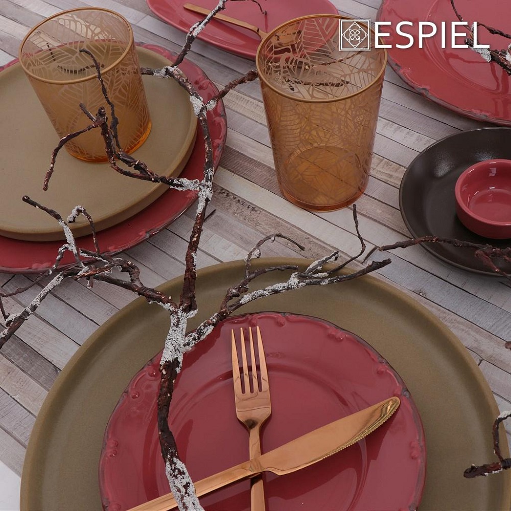 Μπολάκι-Ντιπάκι Πορσελάνης Στρογγυλό Φ6xH3cm Pomegranate Essentials Espiel OWD115K24 - 3